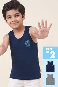 Lee Cooper Boys Harry Potter Vest (Pack of 2) - Multicolor — thumbnail 1